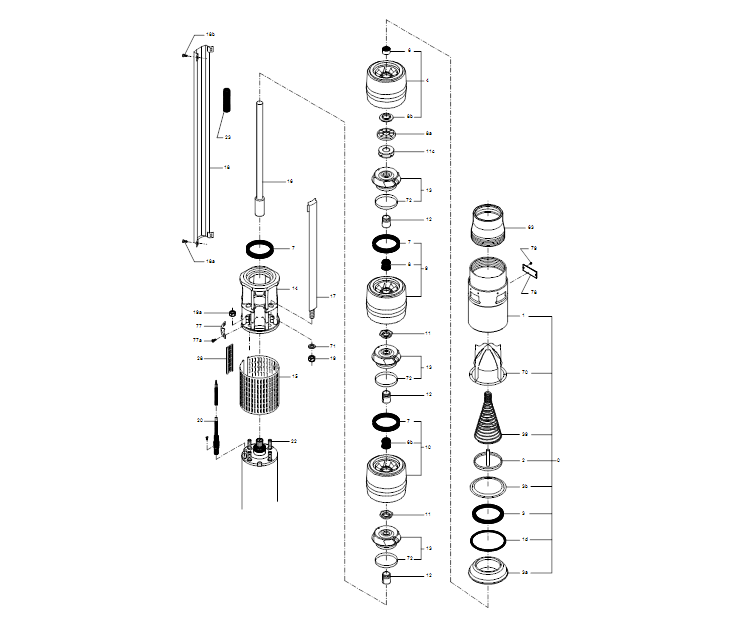 GRUNDFOS Unterwasserpumpe SP 95-6 Nr. 19016906