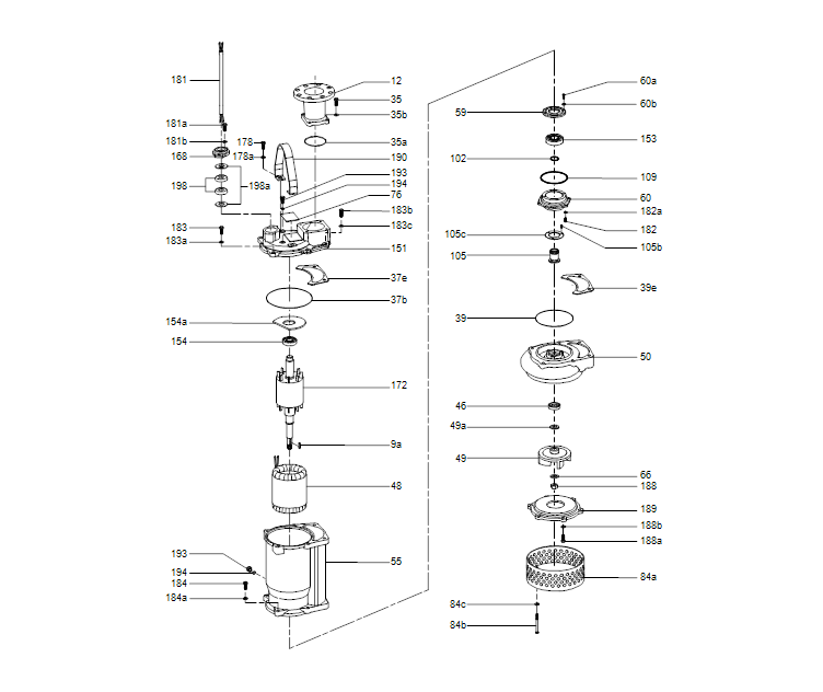 GRUNDFOS Tauchmotorpumpe DWK.O.6.80.22.5.0D.R Nr. 96922727 