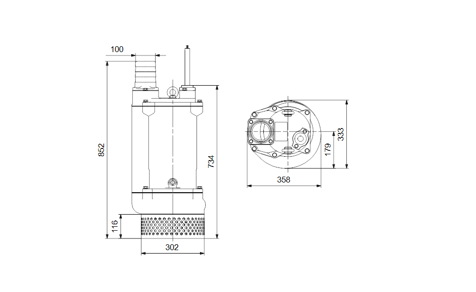 GRUNDFOS Tauchmotorpumpe DWK.O.13.100.75.5.0D.R Nr. 96922737