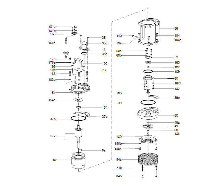 GRUNDFOS Tauchmotorpumpe DWK.O.6.50.22.5.0D Nr. 96922645