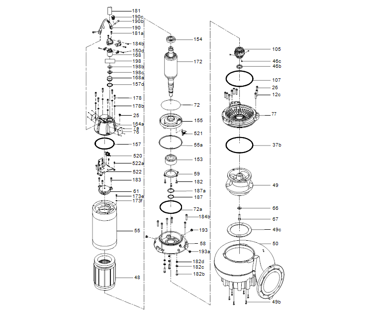 GRUNDFOS Tauchmotorpumpe SL2.125.300.180.6.52E.N.51D.A Nr. 99777060