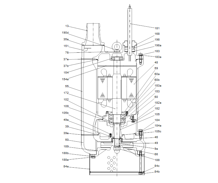 GRUNDFOS Tauchmotorpumpe DWK.O.13.80.55.5.1D.R Nr. 96926078