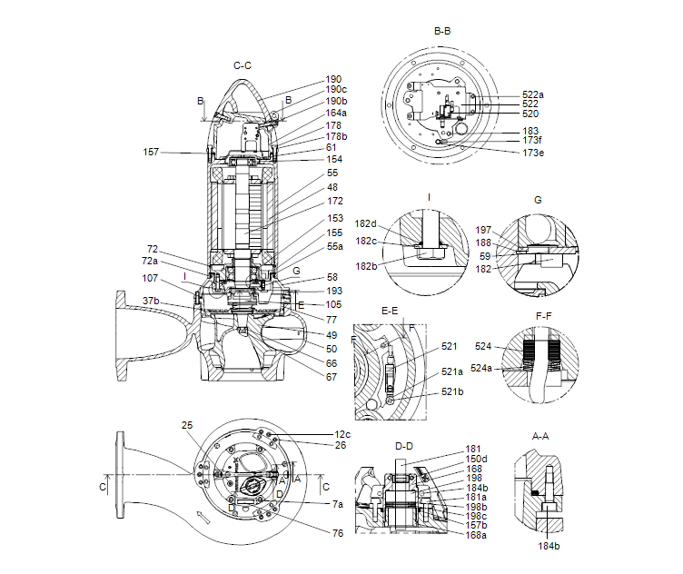 GRUNDFOS Tauchmotorpumpe SLV.80.80.200.2.52H.N.51D.A Nr. 99774727