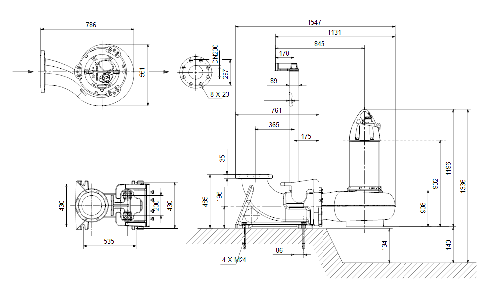 GRUNDFOS Tauchmotorpumpe SL1.110.200.170.4.52M.N.51D.A Nr. 99776542