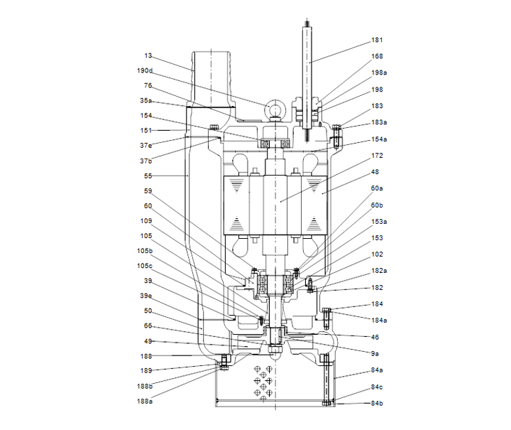 GRUNDFOS Tauchmotorpumpe DWK.O.13.100.110.5.0D.R Nr. 96922741