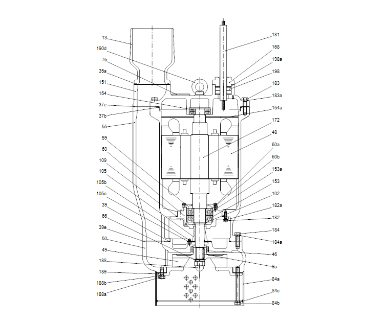 GRUNDFOS Tauchmotorpumpe DWK.O.13.150.110.5.0D.R Nr. 96922743