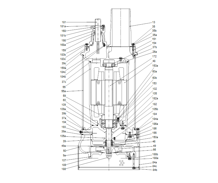 GRUNDFOS Tauchmotorpumpe DWK.E.10.150.220.5.1D.R Nr. 96922748