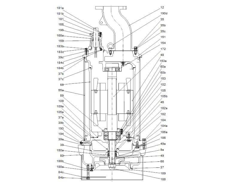 GRUNDFOS Tauchmotorpumpe DWK.E.10.150.370.5.1D.R Nr. 96922751