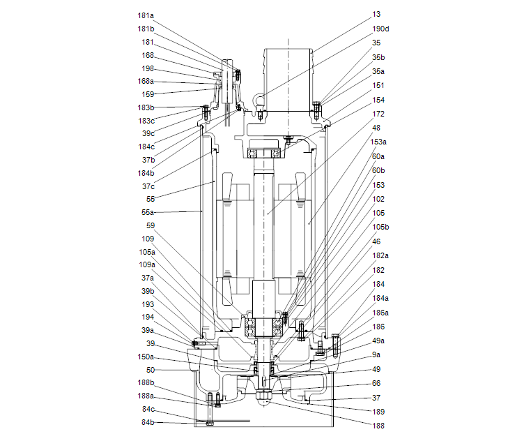 GRUNDFOS Tauchmotorpumpe DWK.E.10.150.550.5.1D.R Nr. 96922755 