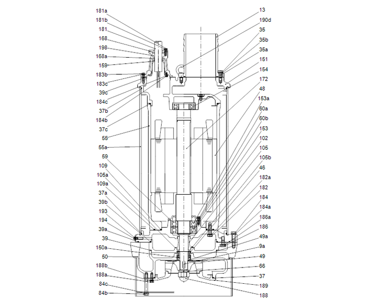 GRUNDFOS Tauchmotorpumpe DWK.E.10.200.550.5.1D.R Nr. 96922756