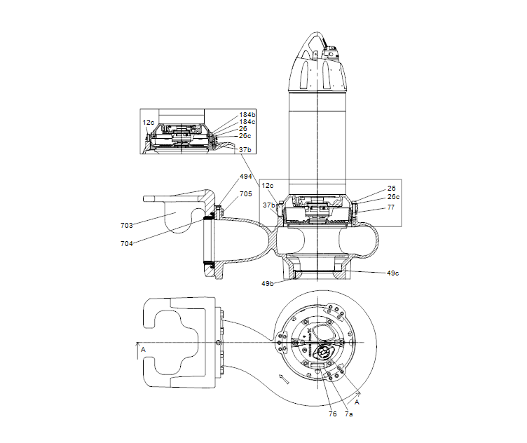 GRUNDFOS Tauchmotorpumpe SL2.125.300.180.6.52E.N.51D.A Nr. 99777060