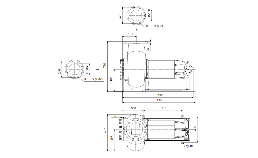 GRUNDFOS Tauchmotorpumpe SE.150.170.4.52H.N.51D.A Nr. 99892953