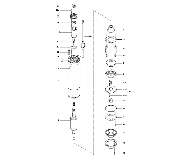 GRUNDFOS Unterwasserpumpe SP 95-6 Nr. 19001906