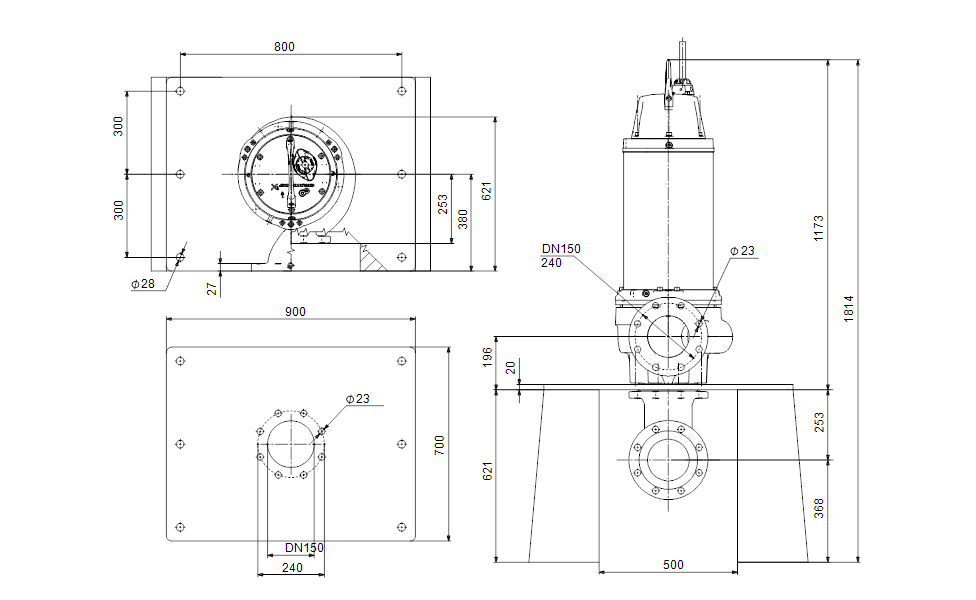 GRUNDFOS Tauchmotorpumpe SE.150.170.4.52H.N.51D.A Nr. 99892953