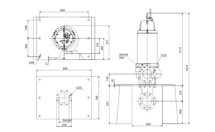 GRUNDFOS Tauchmotorpumpe SE.150.170.4.52H.N.51D.A Nr. 99892953