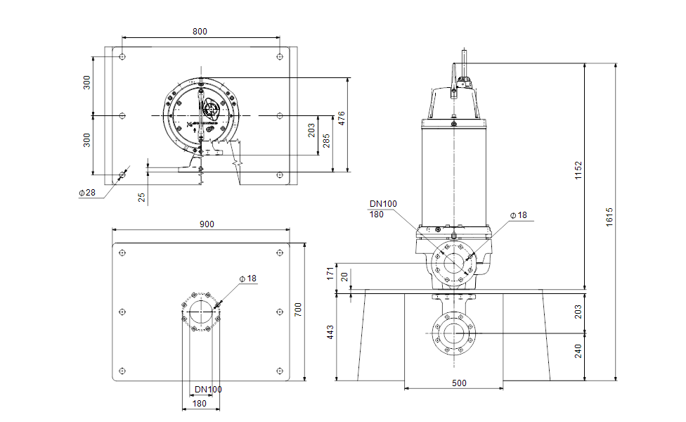 GRUNDFOS Tauchmotorpumpe SE.100.185.2.52S.N.51D.A Nr. 99903066