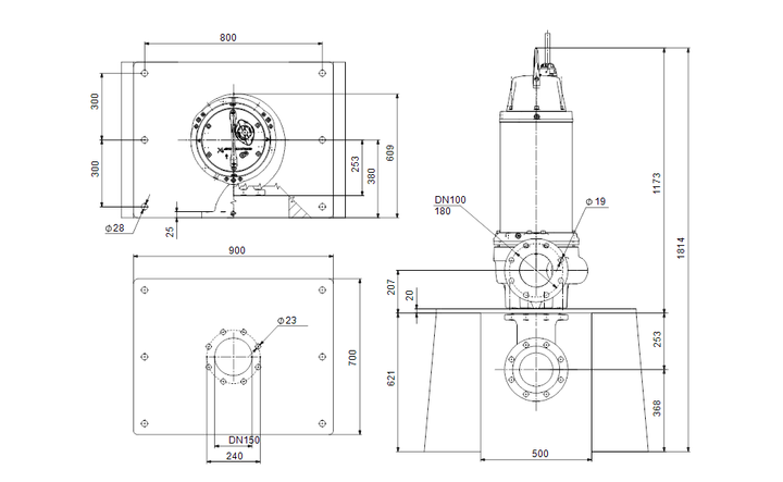 GRUNDFOS Tauchmotorpumpe SE.100.150.4.52H.N.51D.A Nr. 99959030