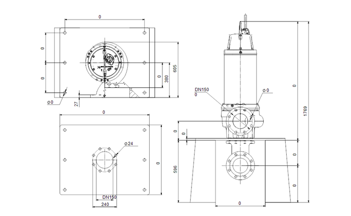 GRUNDFOS Tauchmotorpumpe SE.150.100.4.52H.N.51D.A Nr. 99958940