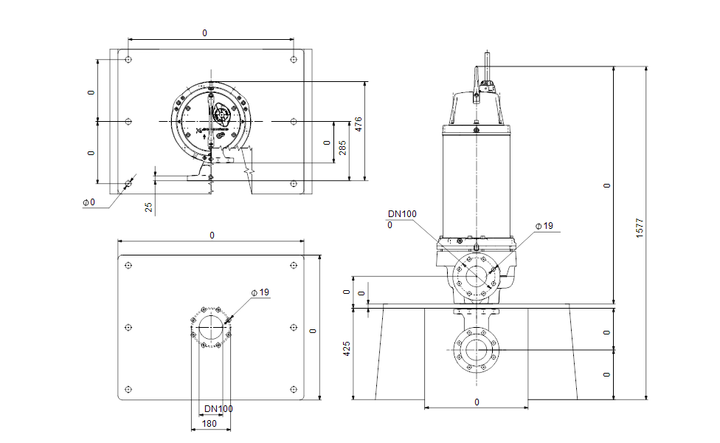 GRUNDFOS Tauchmotorpumpe SE.100.130.2.52S.N.51D.A Nr. 99965259