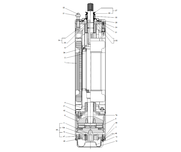 GRUNDFOS Unterwasserpumpe SP 95-6 Nr. 19001906