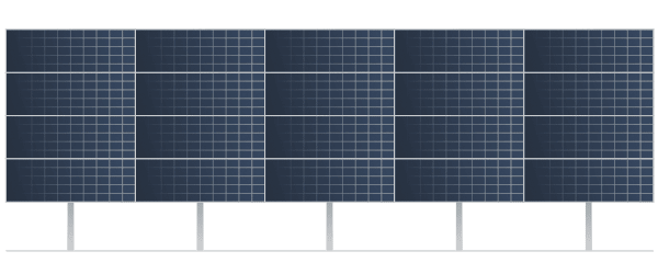 Solarics Aufständerung für Freiflächen-Solaranlagen - horizontal - Komplett-SET - sofort lieferbar für 20 Module