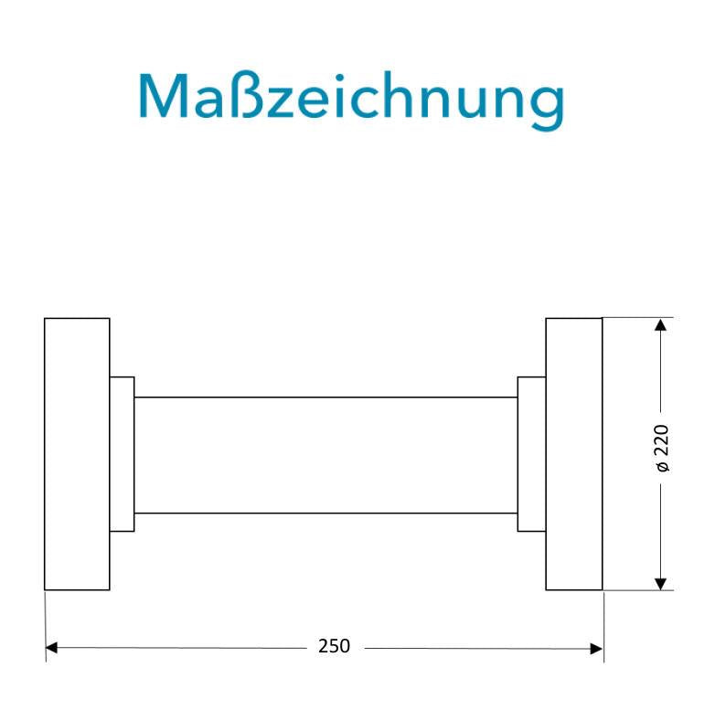 Sensus Kombinierter WMZ/WZ Flanschrohr (FF-Stück) DN100 L:250 FL PN16