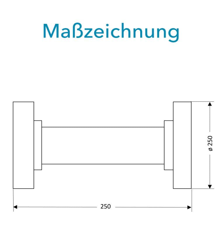 Sensus Kombinierter WMZ/WZ Flanschrohr (FF-Stück) DN125 L:250 FL PN16