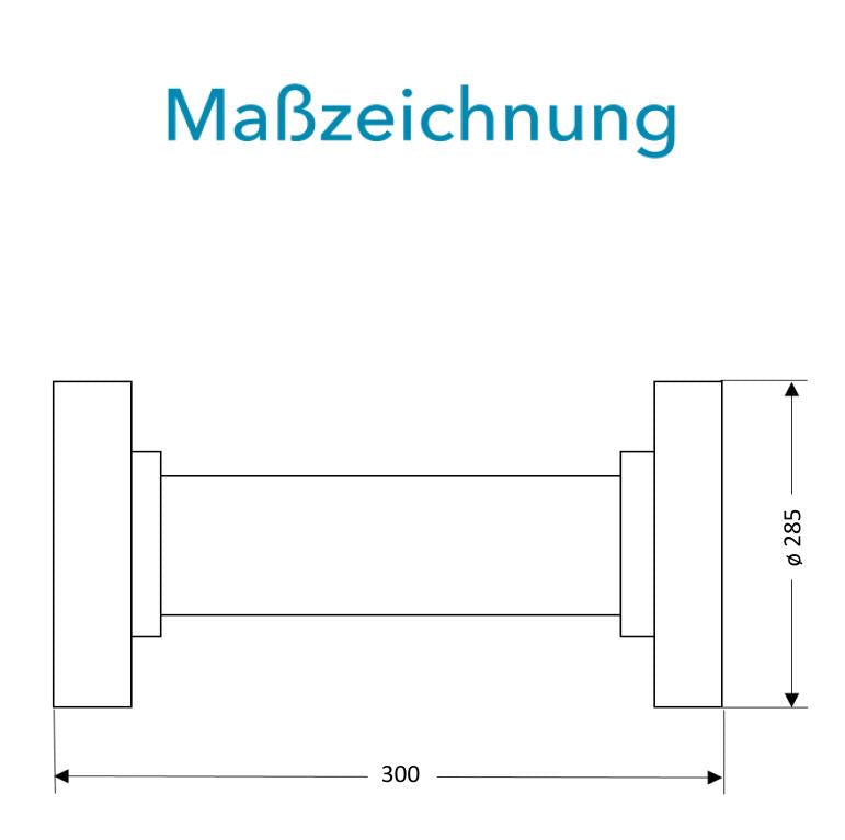 Sensus Kombinierter WMZ/WZ Flanschrohr (FF-Stück) DN150 L:300 FL PN16