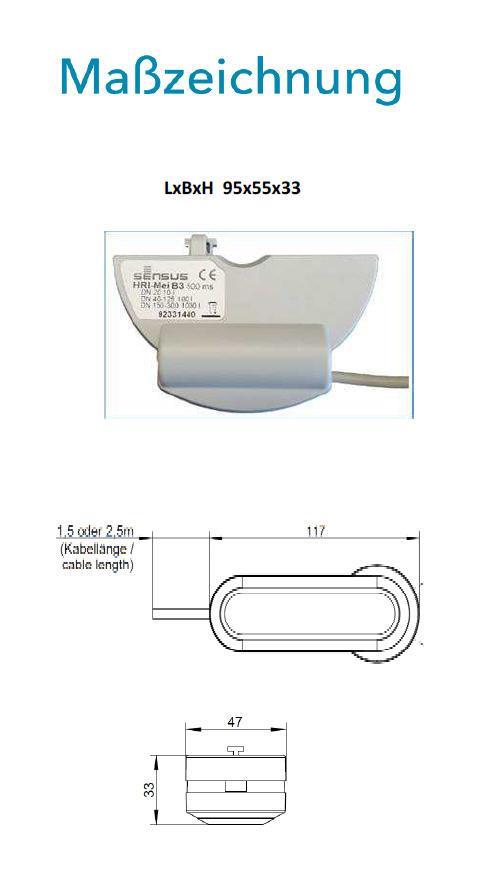 Sensus AMR-Systeme Sensus PulseRF FunkA3 wMBustransponder, 868 MHz, mit HRI-Mei