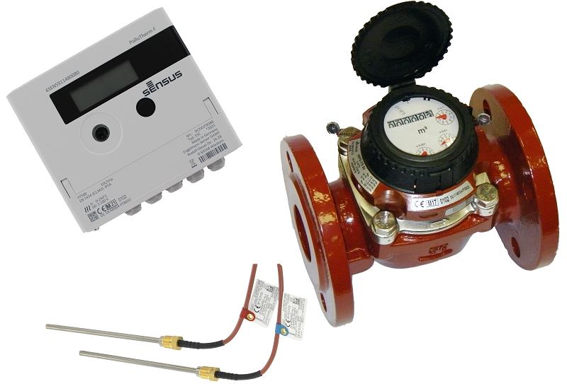 Sensus Kombinierter WMZ PoThF-Set WPD FSL130 qp 60 B DN100 L:360 H/FL PN16 150/6,0 wM-Bus