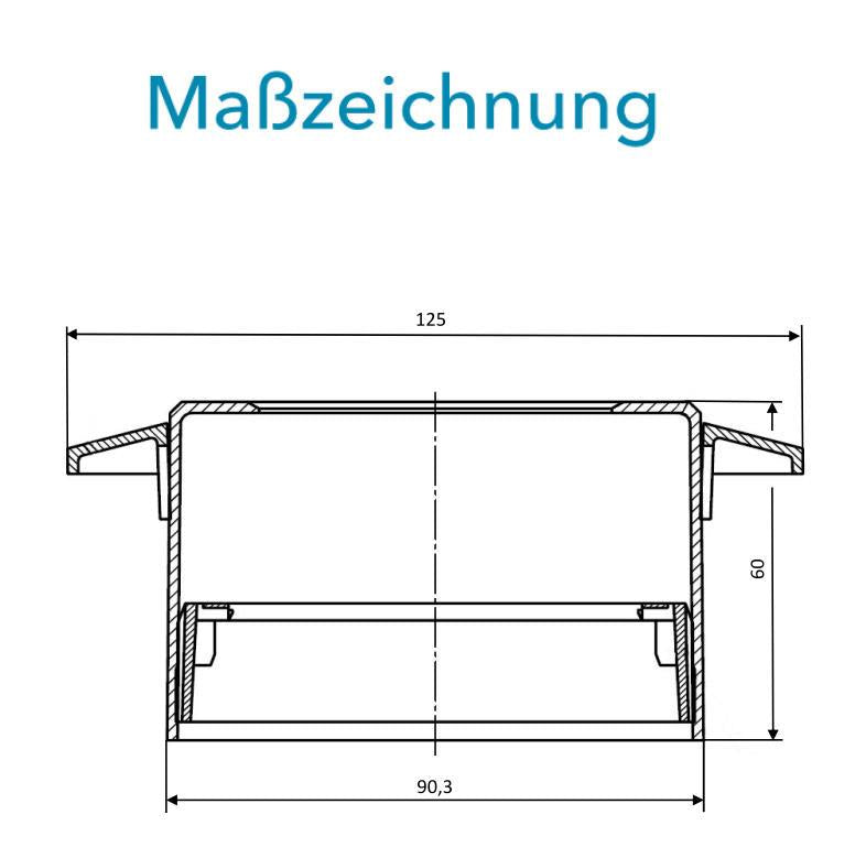 Sensus Wohnungswasserzähler WWZ Domo MUK UP Rosetten-Set Aussendurchmesser:125 verchr.