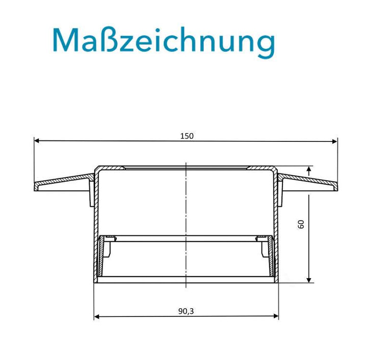 Sensus Wohnungswasserzähler WWZ Domo MUK UP Rosetten-Set Aussendurchmesser:150 verchr.