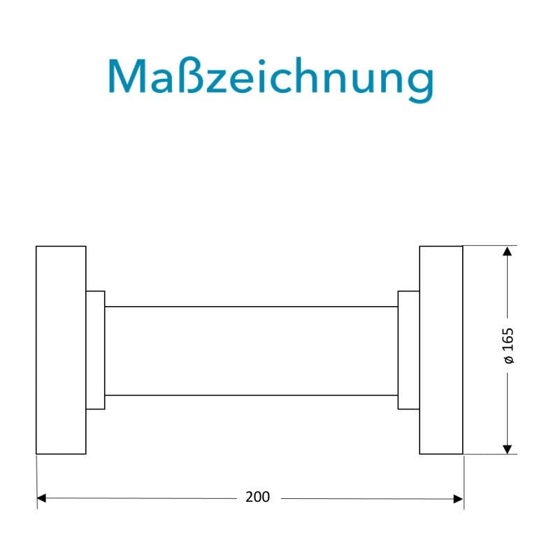 Sensus Kombinierter WMZ/WZ Flanschrohr (FF-Stück) DN50 L:200 FL PN16