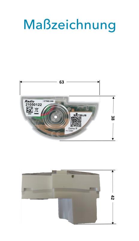 Sensus Wohnungswasserzähler WWZ Kommunikationsmodul Domo R IP67 wMbus OMS 868MHz