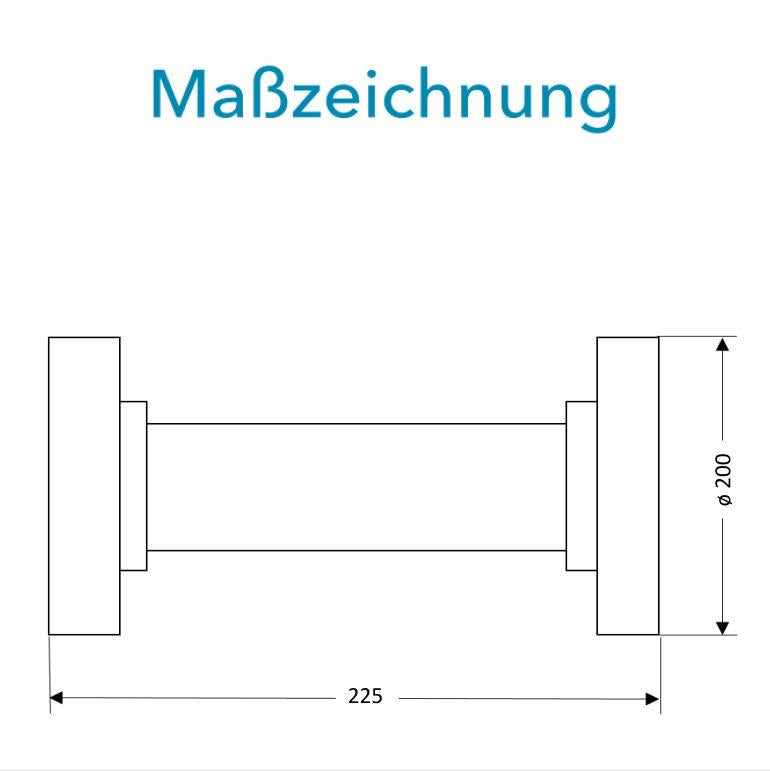 Sensus Kombinierter WMZ/WZ Flanschrohr (FF-Stück) DN80 L:225 FL PN16