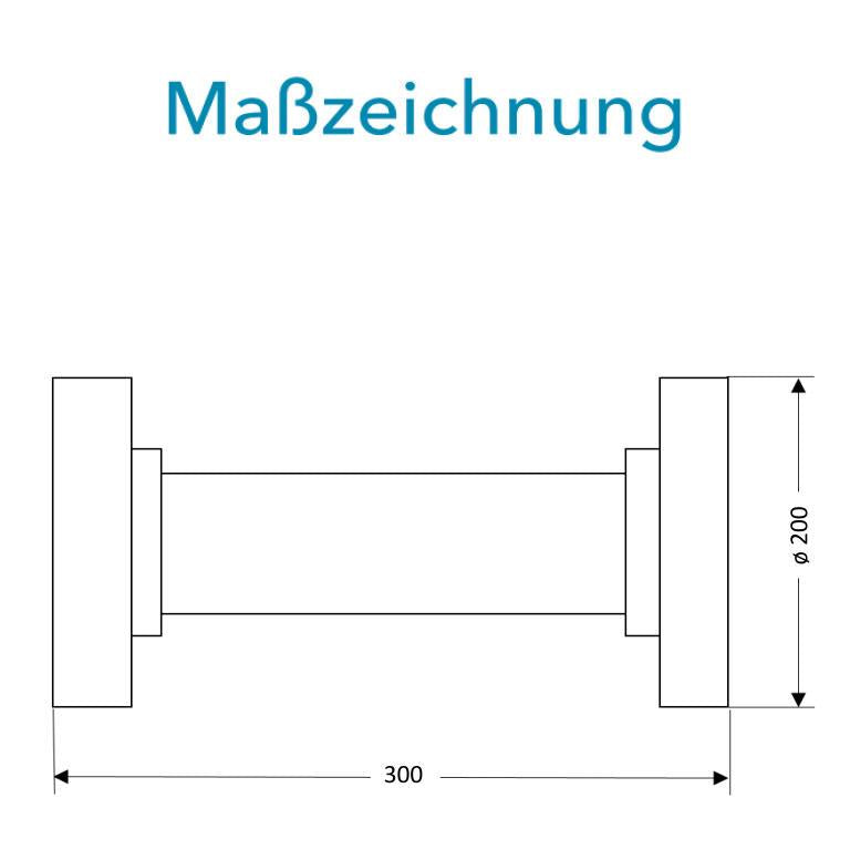 Sensus Kombinierter WMZ/WZ Flanschrohr (FF-Stück) DN80 L:300 FL PN16