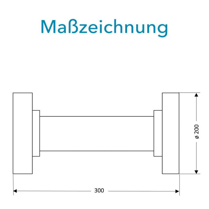 Sensus Kombinierter WMZ/WZ Flanschrohr (FF-Stück) DN80 L:300 FL PN16