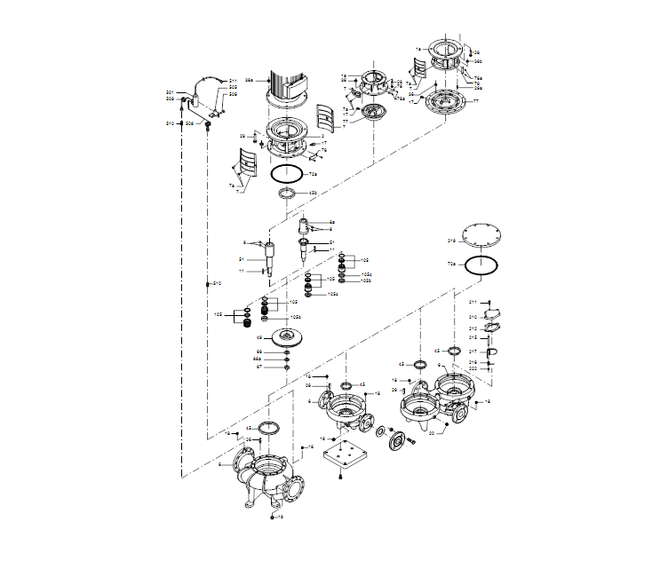 GRUNDFOS Einstufige Inlinepumpe TPE 80-170/4 A-F-A-BAQE Art. 96110171