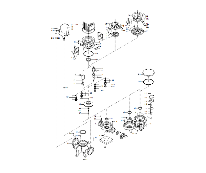 GRUNDFOS Einstufige Inlinepumpe TPE 80-170/4 A-F-A-BAQE Art. 96110171