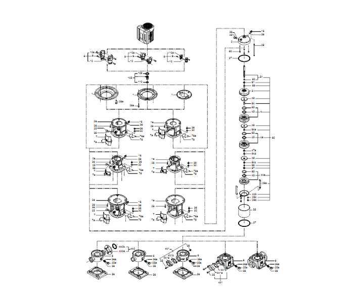 GRUNDFOS Mehrstufige Inlinepumpe CRNE 10-12 Art. 96512609