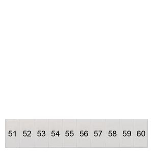 SIEMENS Schild 8WH8120-2AB55 längs 51-60 Gr.ZB5 -Art. 8WH8120-2AB55
