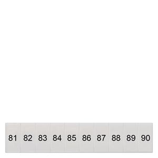 SIEMENS Schilder 8WH81202AB85 längs 81-90 Gr.ZB5 -Art. 8WH8120-2AB85
