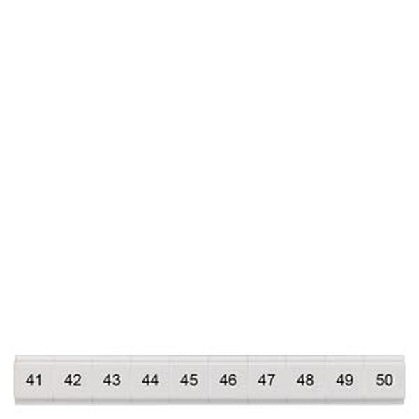 SIEMENS Schild 8WH8121-2AB45 flach längs 41-50 Gr.ZBF5 -Art. 8WH8121-2AB45