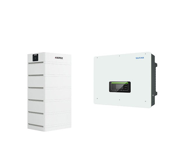 Solarics_AXITEC + SOFAR Solarspeicher AXISTORAGE LI SV1 16.9 + HYD 10KTL-3PH HYBRID-WR HV-SPEICHERSYSTEM, 16,9 KWH NUTZBAR, 3-PHASIG