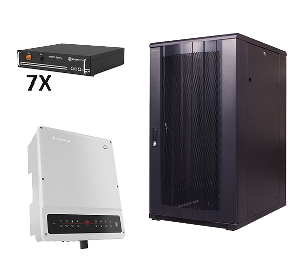 Solarics_PYLONTECH + GOODWE Solarspeicher POWERCUBE X1 16.8, + GW8K-ET PLUS+ HV-SPEICHERSYSTEM, 15,96 KWH NUTZBAR, 3-PHASIG