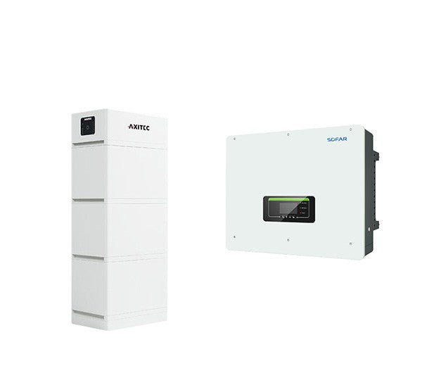 Solarics_AXITEC + SOFAR Solarspeicher AXISTORAGE LI SV2 10.1 + HYD 15KTL-3PH HYBRID-WR HV-SPEICHERSYSTEM, 10,1 KWH NUTZBAR, 3-PHASIG