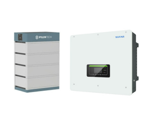 Solarics_PYLONTECH + SOFAR Solarspeicher PYLONTECH FORCE H1 13.5 + SOFAR HYD 20KTL-3PH HV-SPEICHERSYSTEM, 13,5 KWH NUTZBAR, 3-PHASIG