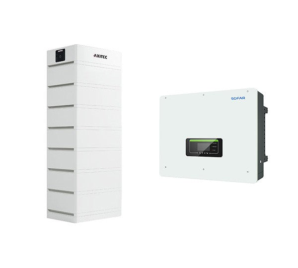 Solarics_AXITEC + SOFAR Solarspeicher AXISTORAGE LI SV1 23.6 + HYD 20KTL-3PH HYBRID-WR HV-SPEICHERSYSTEM, 23,6 KWH NUTZBAR, 3-PHASIG