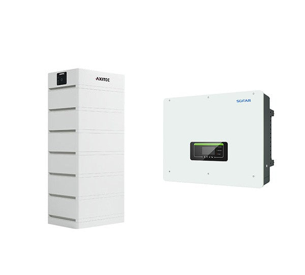 Solarics_AXITEC + SOFAR Solarspeicher AXISTORAGE LI SV1 20.2 + HYD 20KTL-3PH HYBRID-WR HV-SPEICHERSYSTEM, 20,2 KWH NUTZBAR, 3-PHASIG