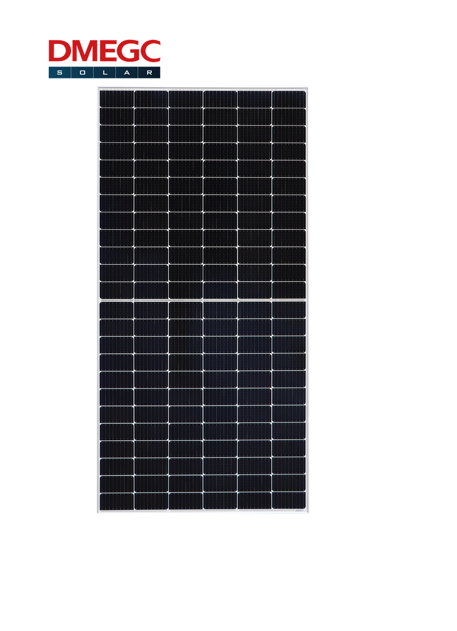 DMEGC Solarmodul DM455M6-72HSW/35MM Mono Halbzelle 455W Silberner Rahmen 35mm